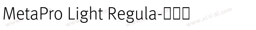 MetaPro Light Regula字体转换 MetaPro Light Regula字体转换